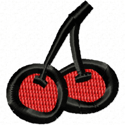 Cherry Embroidery Design 6